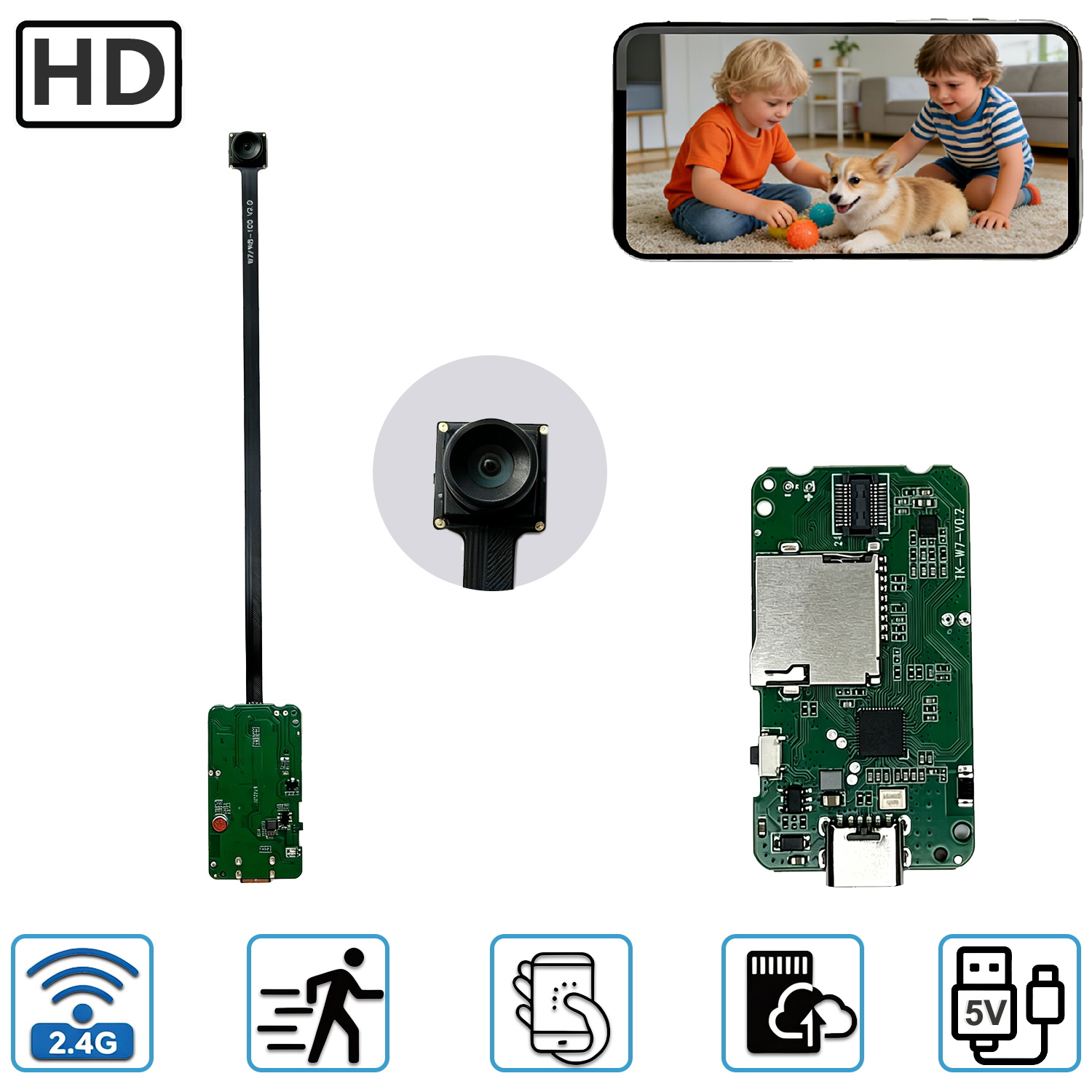 Home Security Prices - Mini Compacte Home Security Camera PCBA