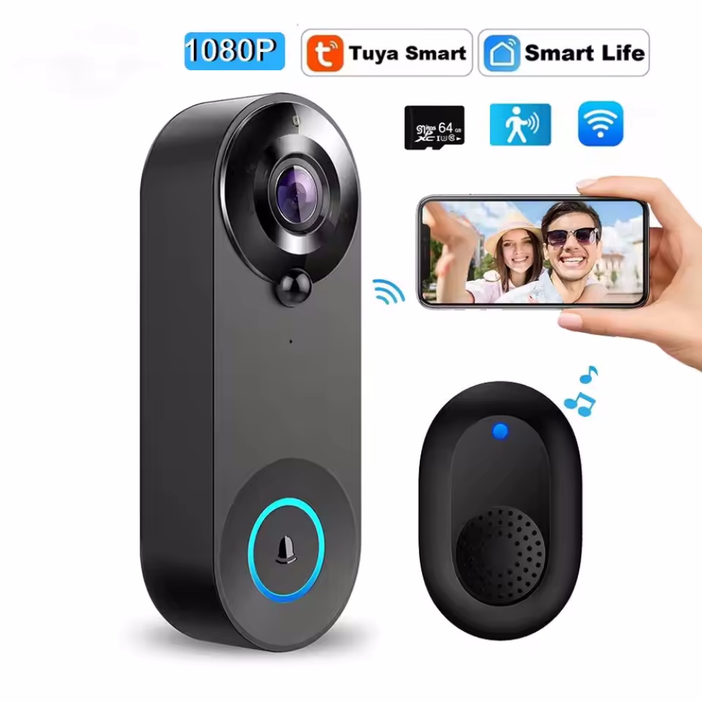 Home Security Prices - Tuya 1080P Draadloze WIFI Deurbel Video-intercom