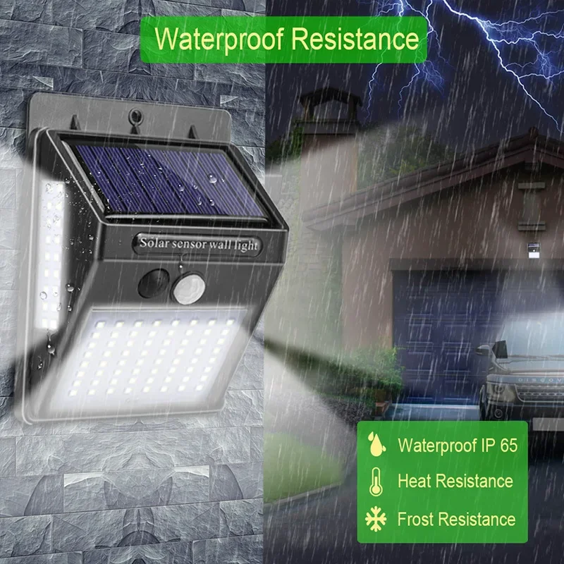 Home Yard Security - Outdoor Solar PIR Bewegingssensor Wandlamp 100