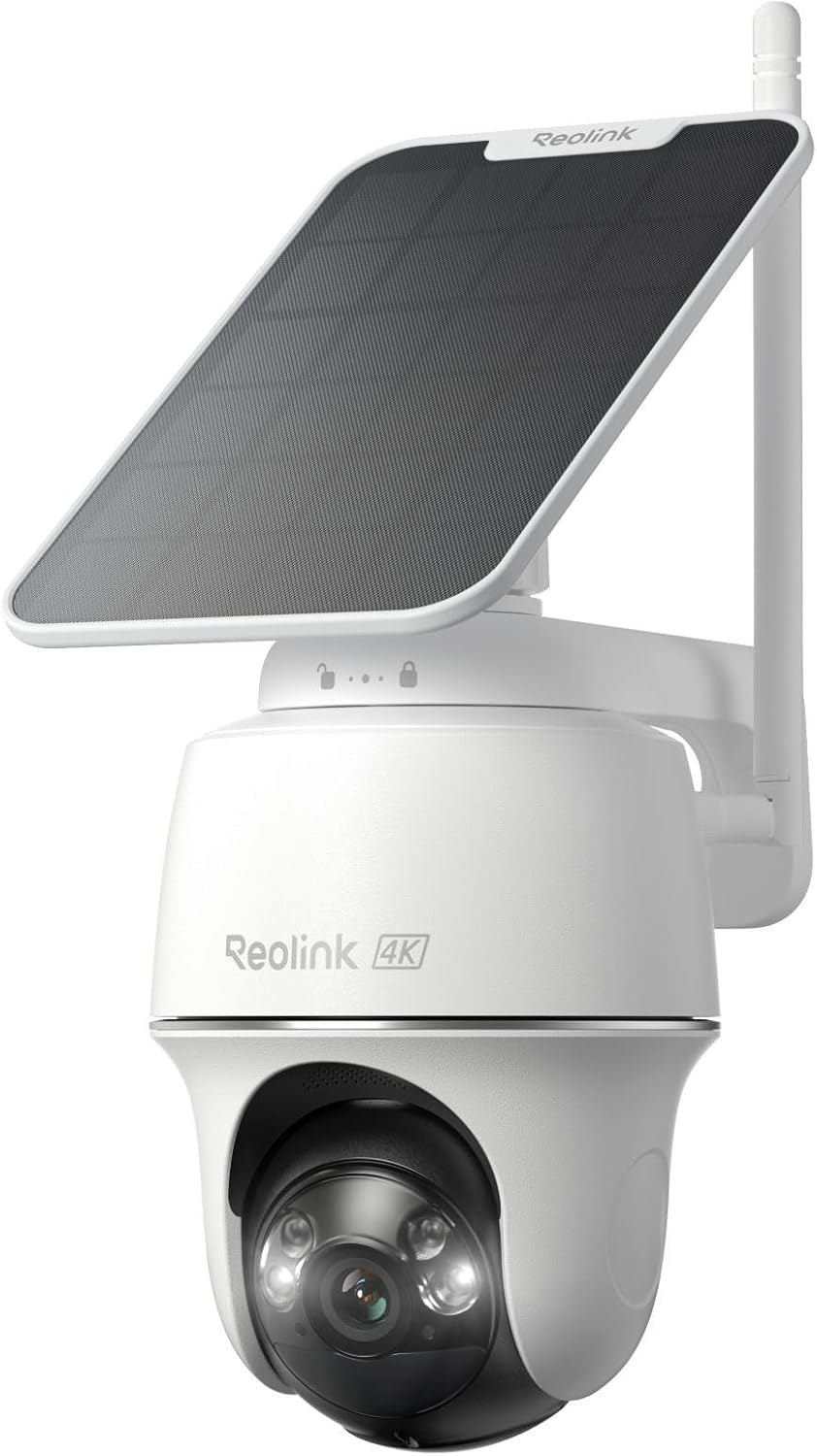 Home Security Cameras No Subscription - 4K Solar beveiligingscamera voor buiten, 360