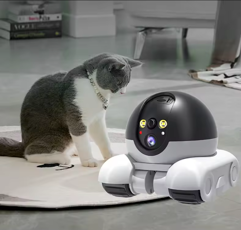Home Security Robots - Draadloze robotcamera met dubbele lens 1080P