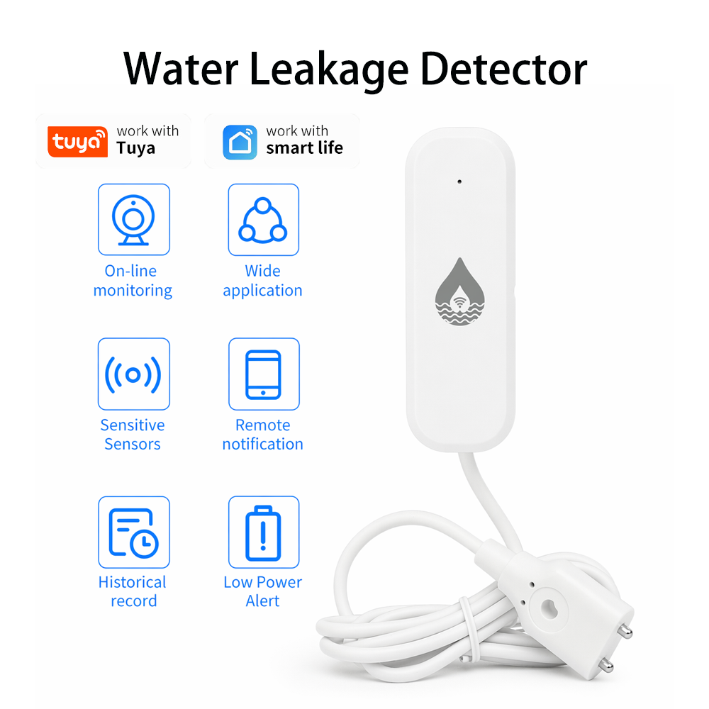 Home Security Business - YFK WiFi/Zigbee Waterlekkage Alarmsensor Tuya Smart