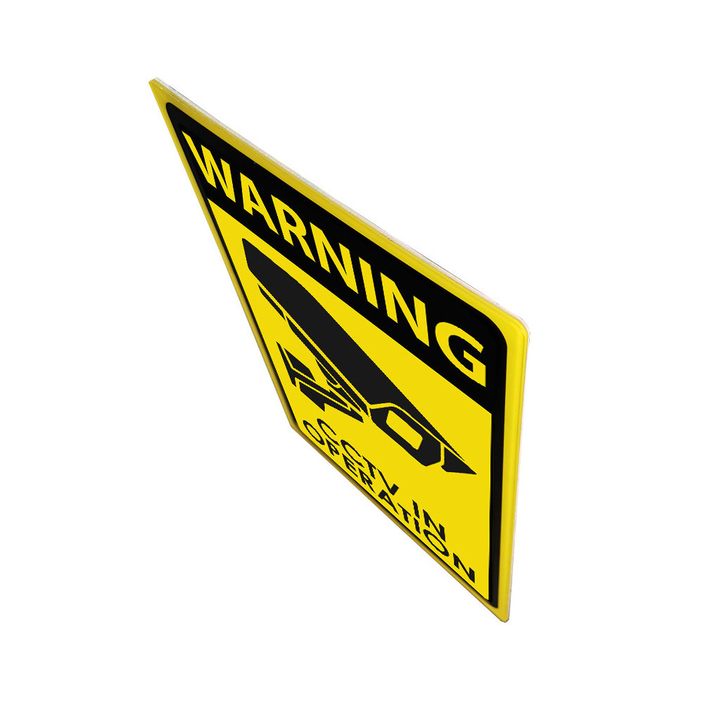 Home Yard Security - Acryl beveiligingscamera waarschuwingsbord Buiten video bewakingsbord