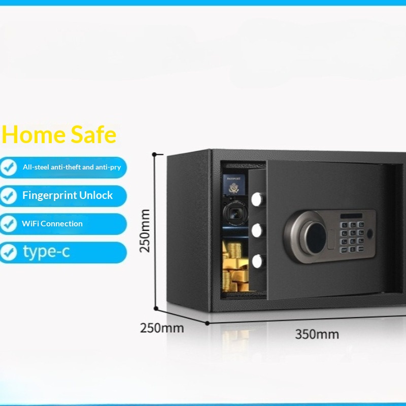 Safe Box Digital - Elektronische wachtwoordkluis 25 cm Mini Home