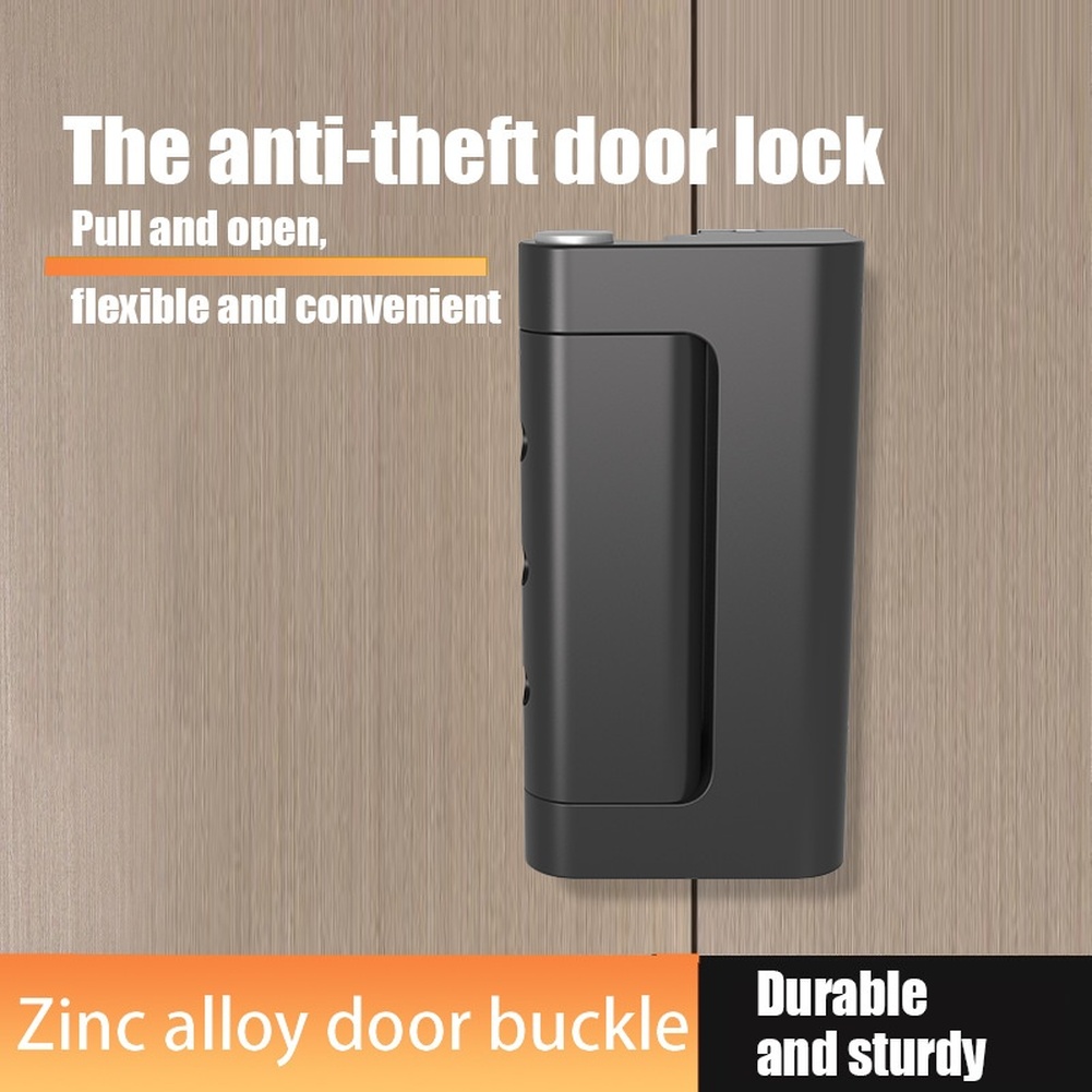Home Security Locks For Doors - 1 st Zinklegering Anti-diefstal Deurgrendel Gesp