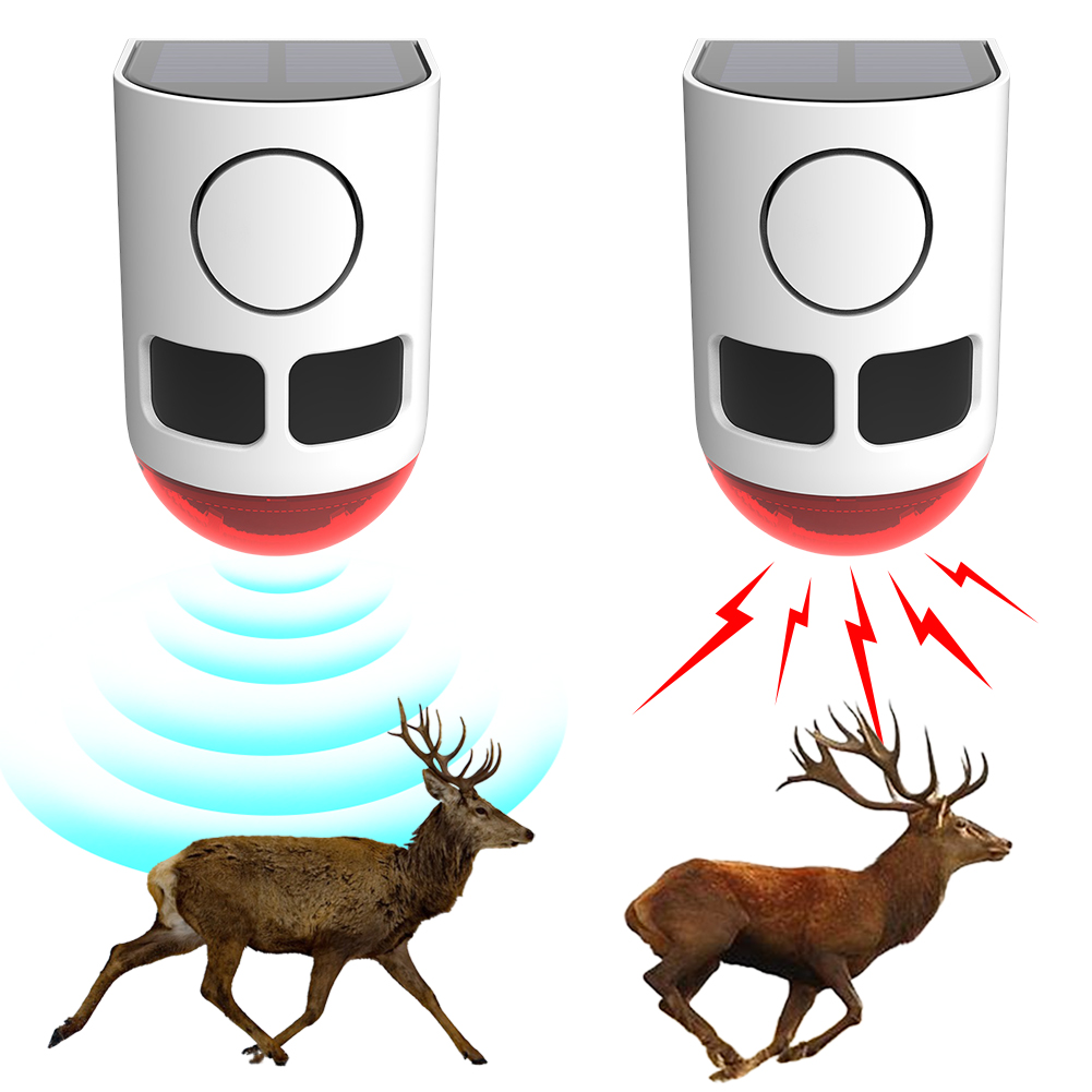 Home Yard Security - Buiten-alarm met bewegingssensor op zonne-energie, beveiligingsalarm
