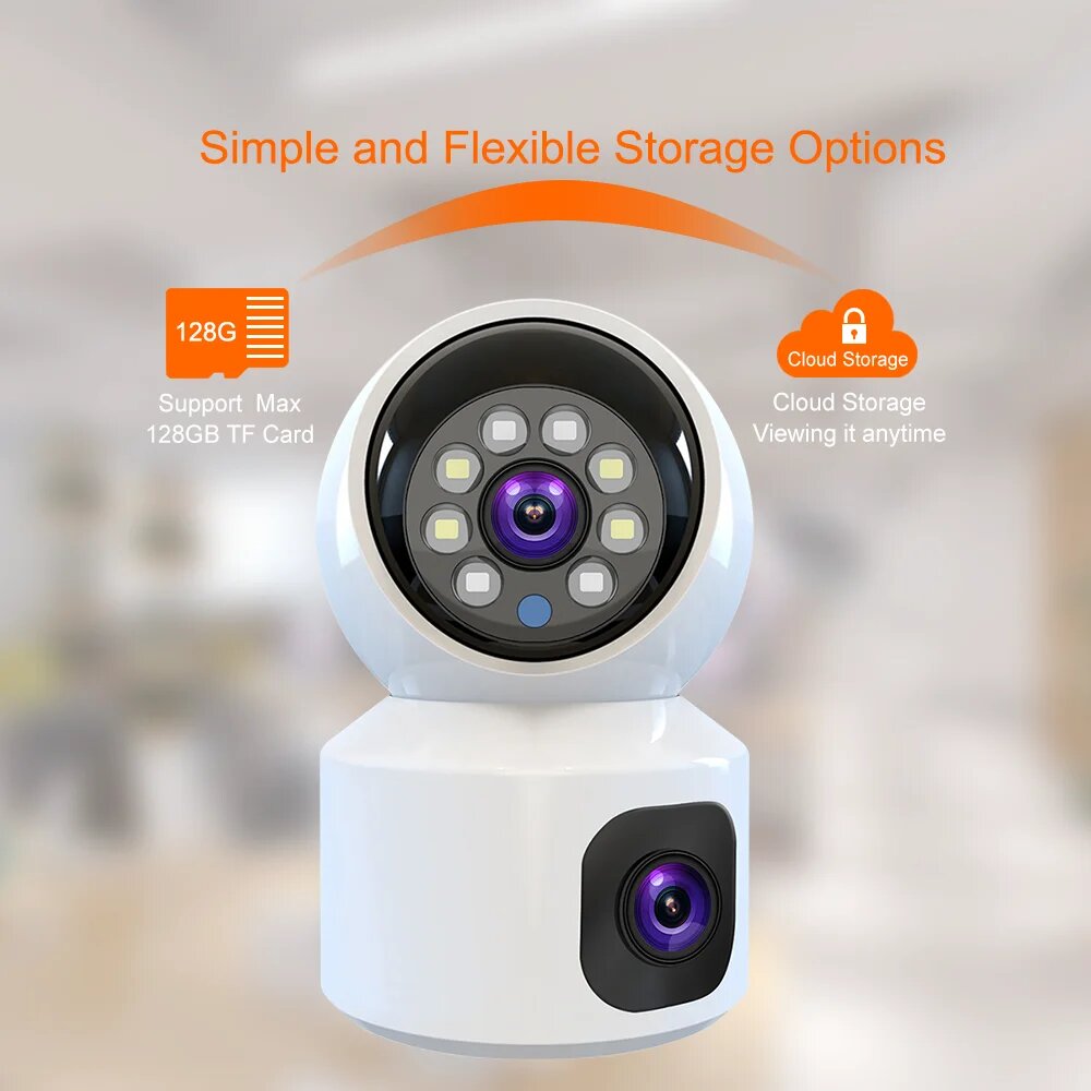 Home Security Robots - Dubbele lens 6MP HD WiFi 4G