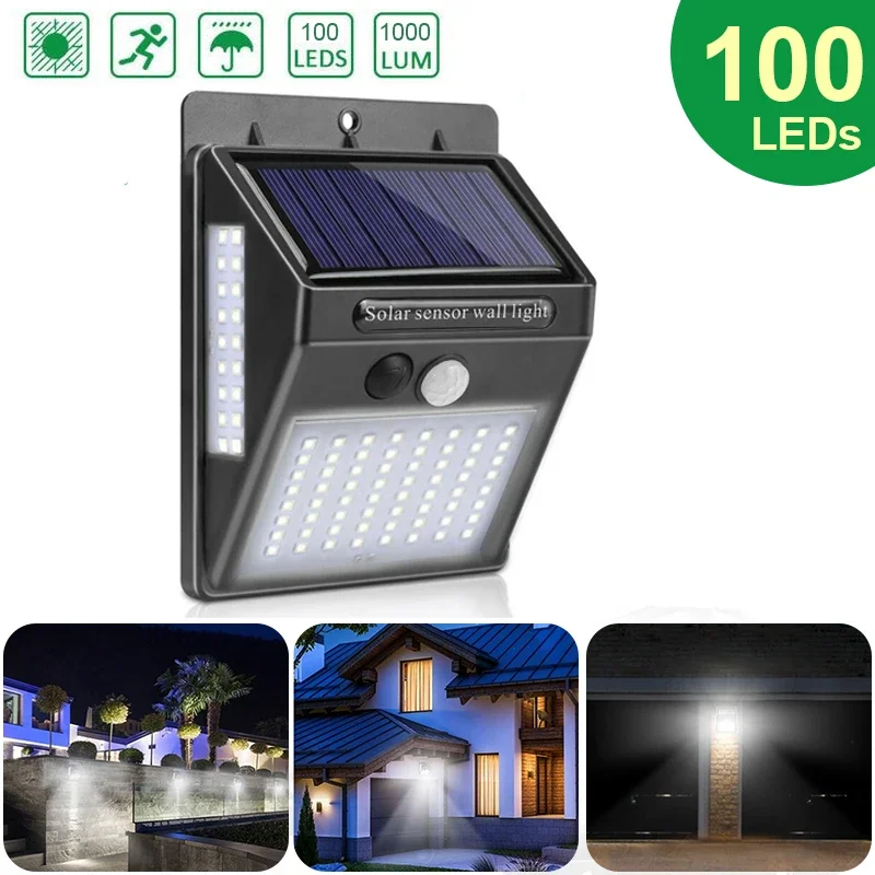 Home Yard Security - Outdoor Solar 100 LED PIR Bewegingssensor