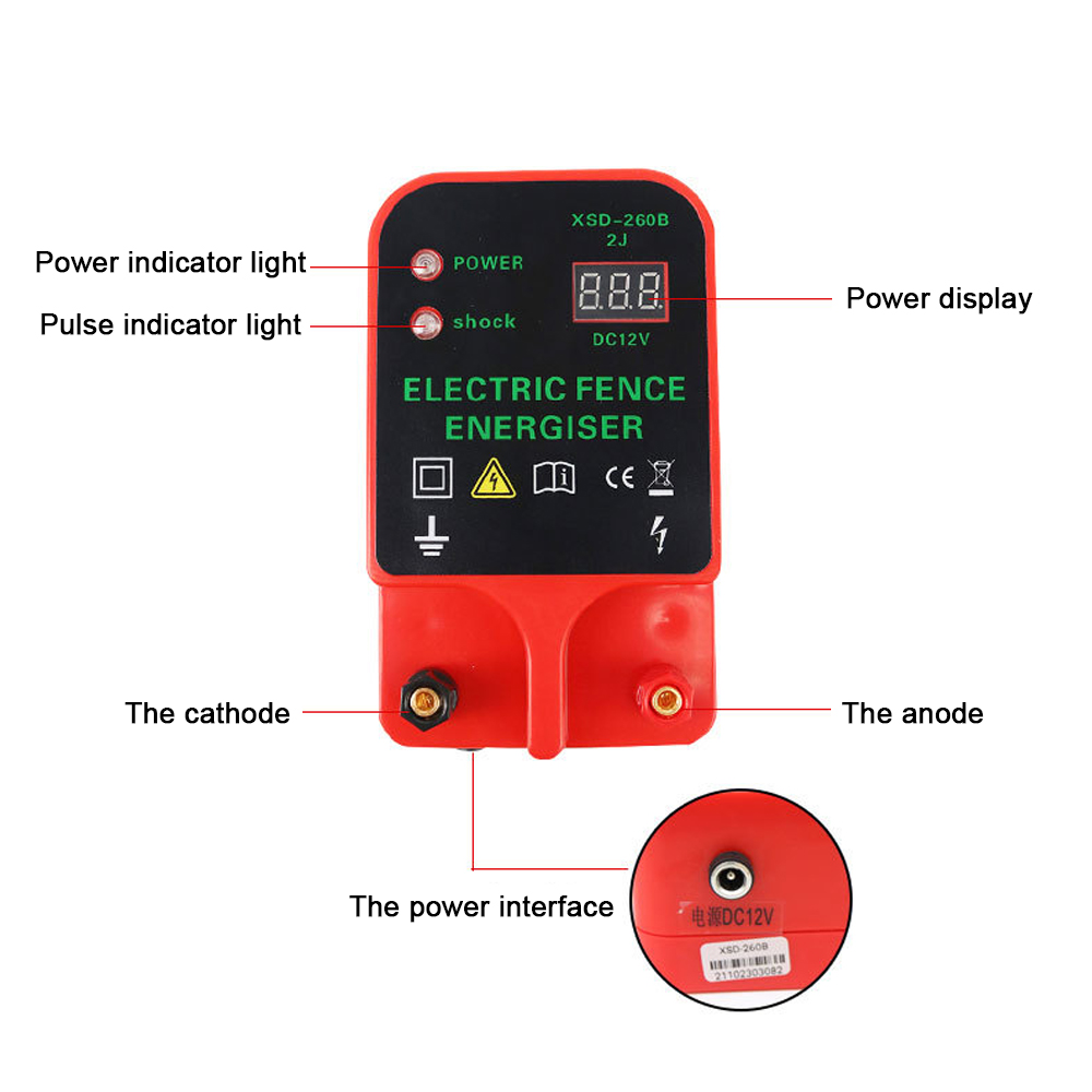 Vee Hoogspanningspulsregelaar  - Home Security Electric Fence recensie en prijs