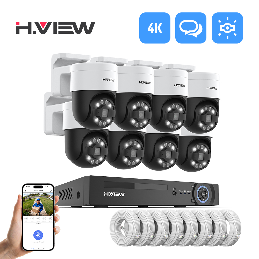 H.view 8Ch 4K 5MP 8MP Cctv Bev - Home Security Deals recensie en prijs