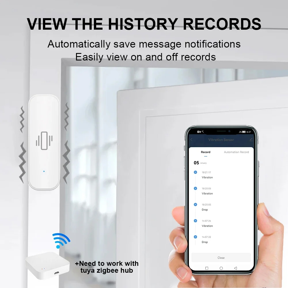 Smart ZigBee Trillingssensor A - Home Security Business recensie en prijs