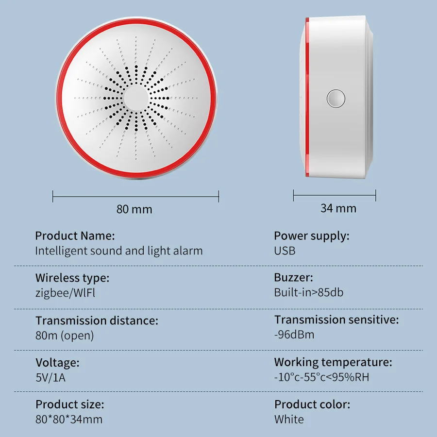 Tuya WiFi ZigBee Smart Alarm S - Home Security Deals recensie en prijs