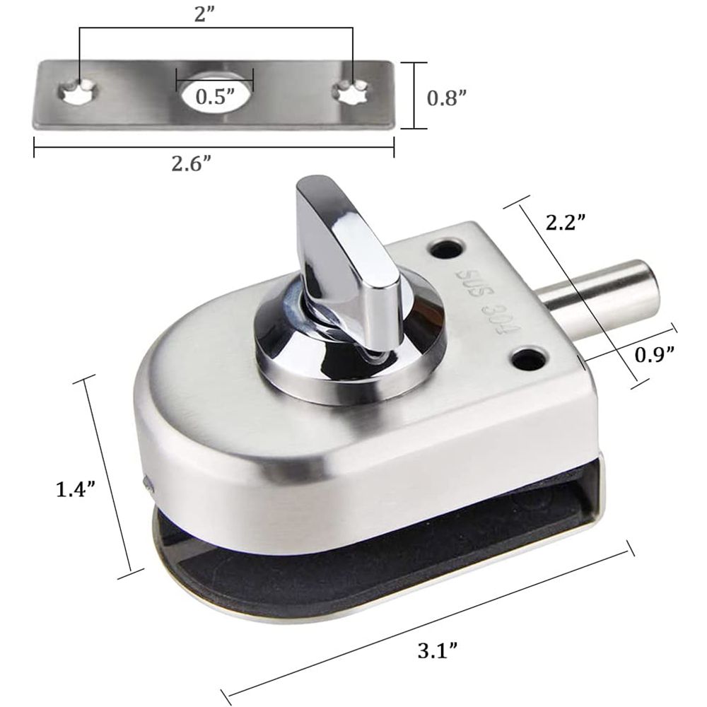 304 roestvrij staal sleutelloo - Home Security Locks For Doors recensie en prijs