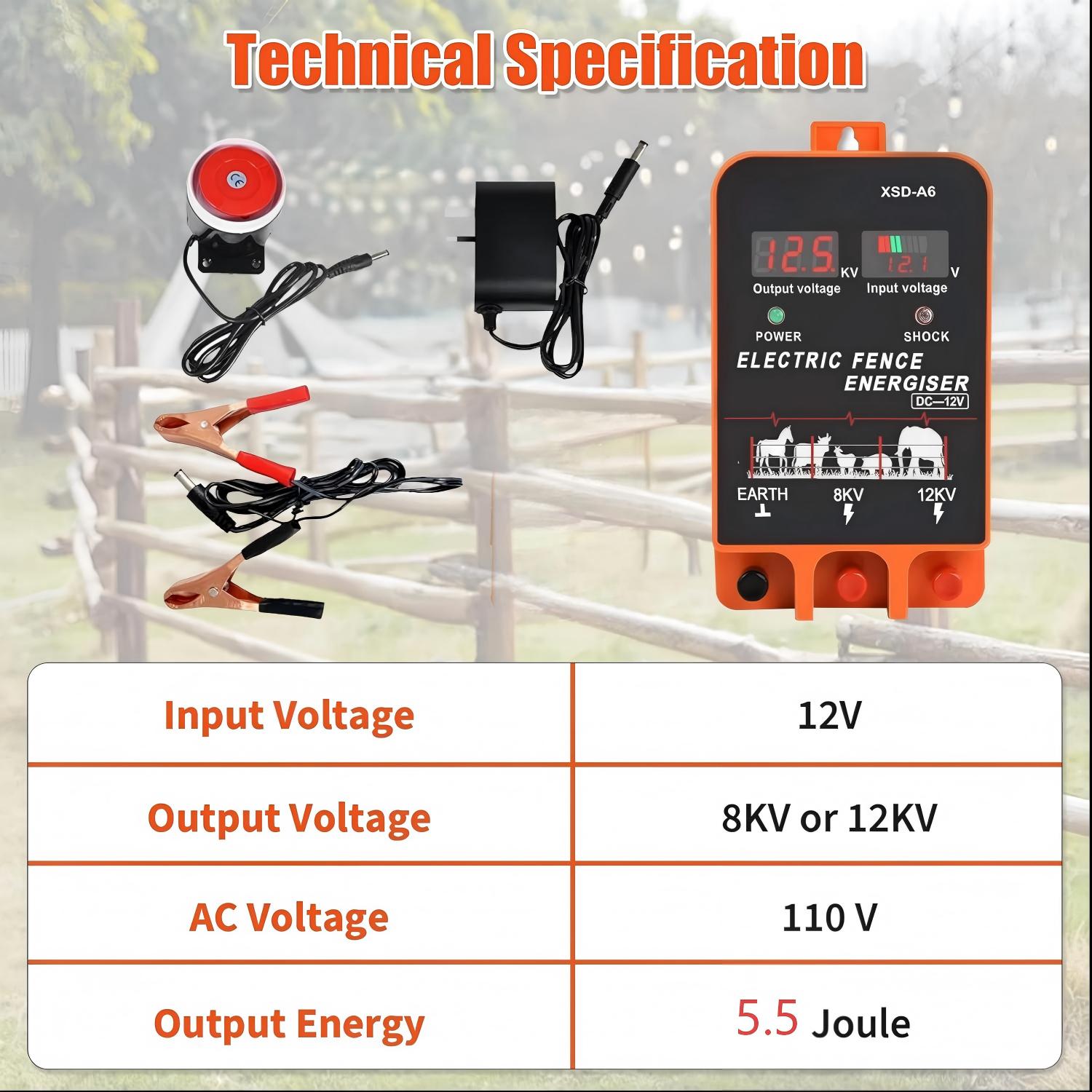 20KM Elektrische Hek Energizer - Home Security Electric Fence recensie en prijs