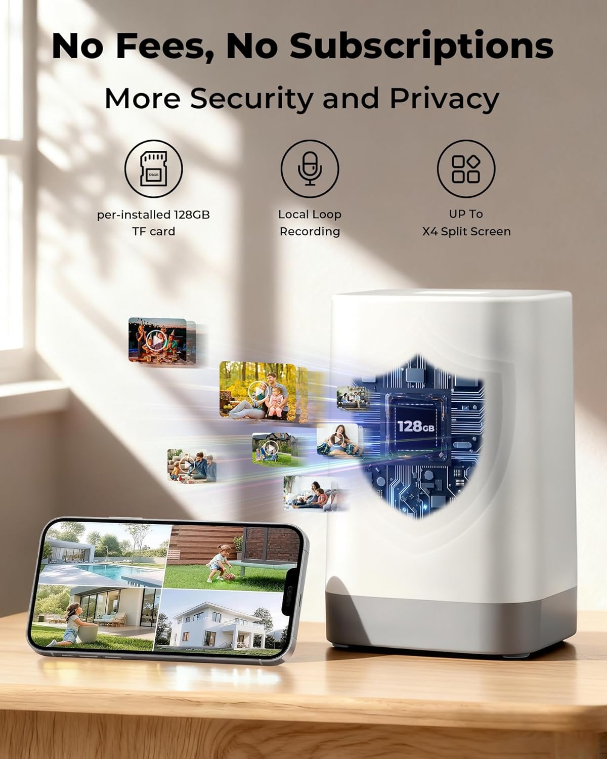 Draadloze buitenbeveiligingsca - Home Security Cameras No Subscription recensie en prijs