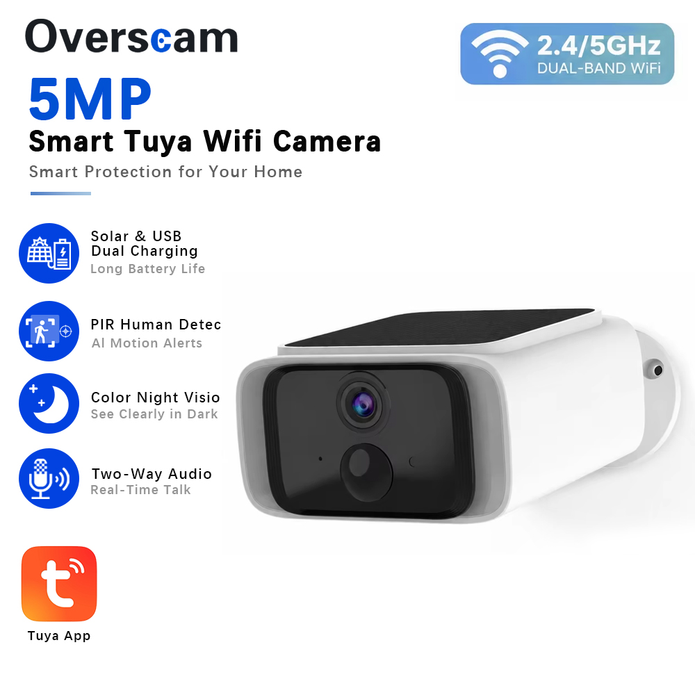Tuya 5MP Solar Beveiligingscam - Home Security Battery recensie en prijs