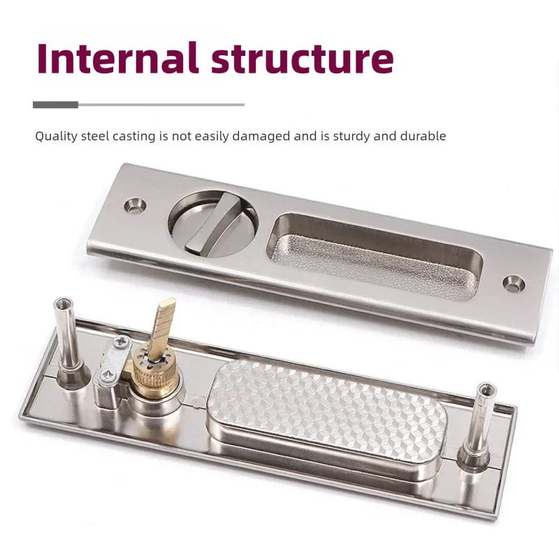 Robuuste zwarte schuifdeurhaak - Home Security Locks For Doors recensie en prijs