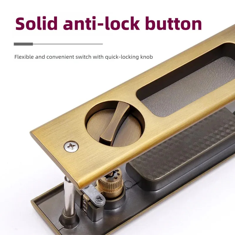 Robuuste zwarte schuifdeurhaak - Home Security Locks For Doors recensie en prijs