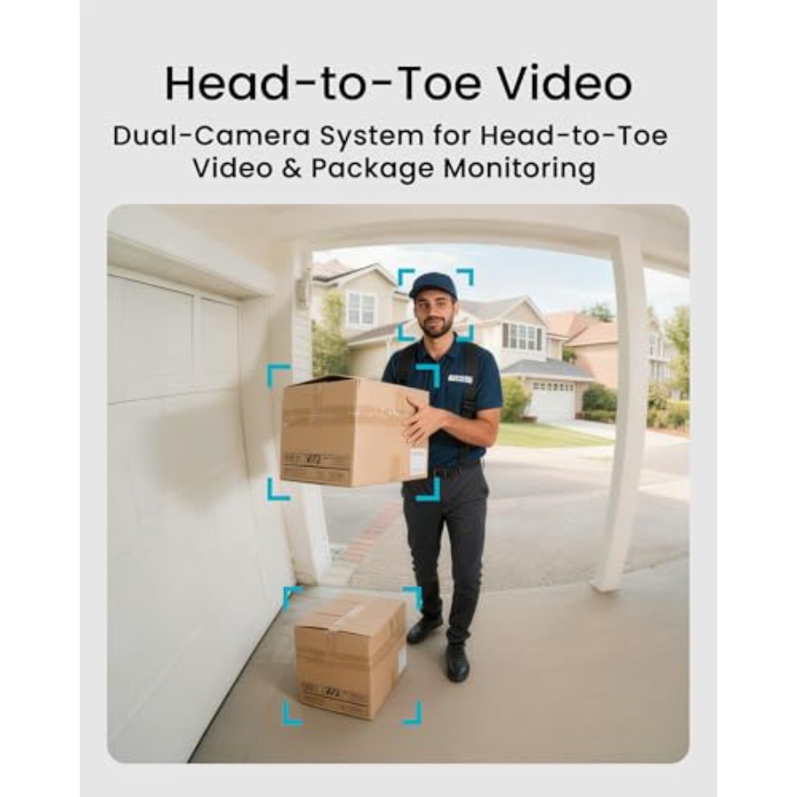 Draadloze deurbelcamera voor t - Home Security Cameras No Subscription recensie en prijs