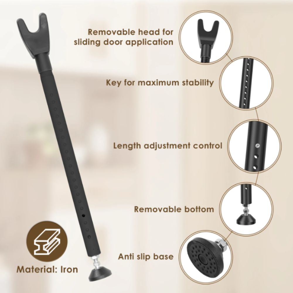 Beveiligingsstang Zware deurbe - Home Security Jammers recensie en prijs