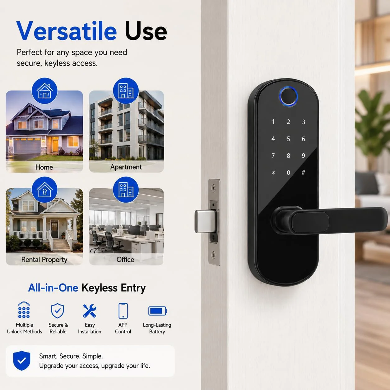 Slimme Deurslot Vingerafdruk T - Home Security Battery recensie en prijs