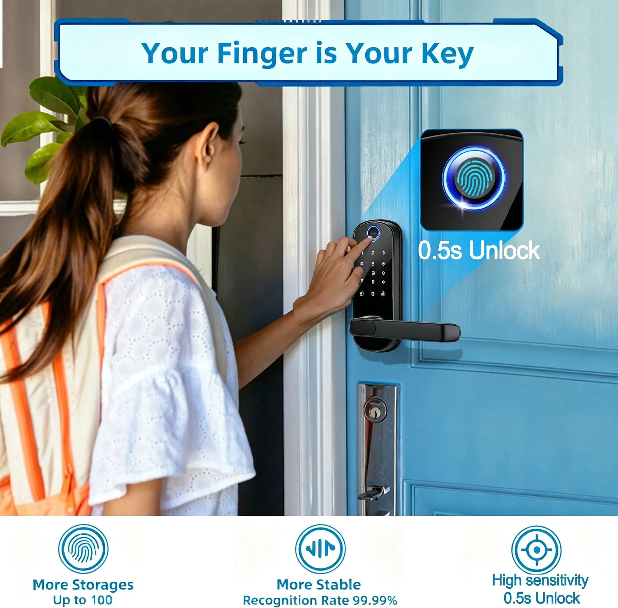 Slimme Deurslot Vingerafdruk T - Home Security Battery recensie en prijs