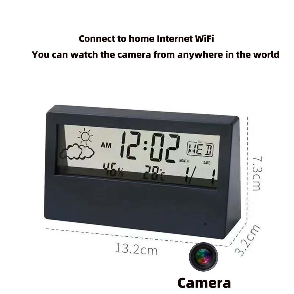 4K WiFi Klokcamera met bewegin - Home Security Prices recensie en prijs