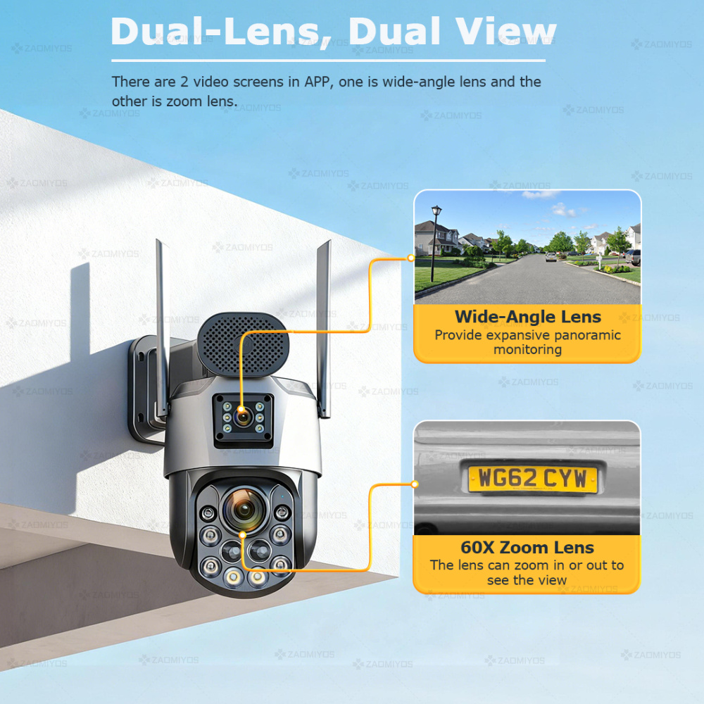 Dual Lens Home Outdoor Surveil - Home Security Battery recensie en prijs